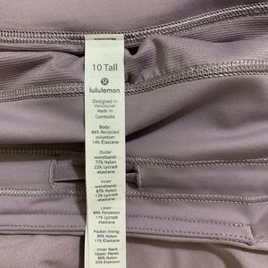 LULULEMON SHORTS SIZE10